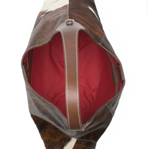 CAVALCANTI Leather Cow Hobo Bag - Picture 3 of 4
